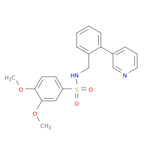 Benzenesulfonamide, 3,4-dimethoxy-N-[[2-(3-pyridinyl)phenyl]methyl]-