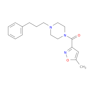Methanone, (5-methyl-3-isoxazolyl)[4-(3-phenylpropyl)-1-piperazinyl]-