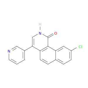Benz[h]isoquinolin-1(2H)-one, 9-chloro-4-(3-pyridinyl)-