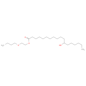 Octadecanoic acid, 12-hydroxy-, 2-butoxyethyl ester