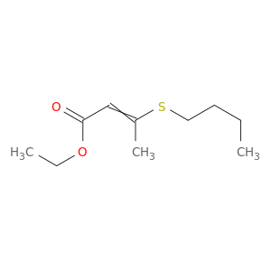 2-Butenoic acid, 3-(butylthio)-, ethyl ester