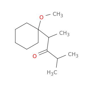 3-Pentanone, 2-(1-methoxycyclohexyl)-4-methyl-