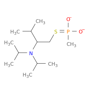 2-Isopropyl-S-(2-diisopropylaminoethyl)methylthiophosphonate