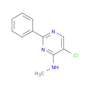 4-Pyrimidinamine, 5-chloro-N-methyl-2-phenyl-