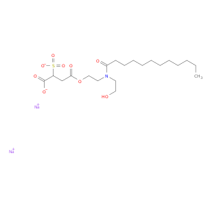 丁二烯酸,2-磺酸,4-[2-[(2-羟基乙基)(1-氧二甲基)(1-氧二甲基)氨基]乙基]酯,钠盐(1：2)