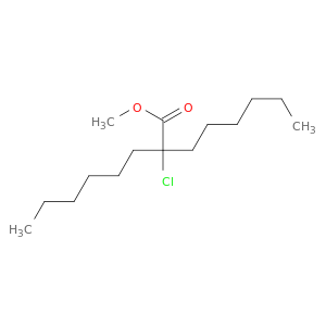 Octanoic acid, 2-chloro-2-hexyl-, methyl ester