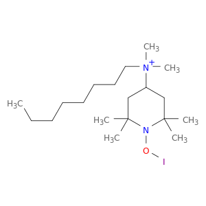 1-Piperidinyloxy, 4-(dimethyloctylammonio)-2,2,6,6-tetramethyl-, iodide