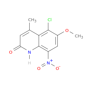 5-CHLORO-6-METHOXY-4-METHYL-8-NITRO-2(1H)-QUINOLINONE