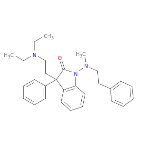 3-(2-(DIETHYLAMINO)ETHYL)-1-(METHYLPHENETHYLAMINO)-3-PHENYL-2-INDOLINONE