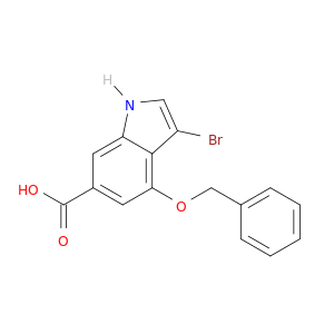 4-Benzyloxy-3-bromo1H-indole-6-carboxylic Acid