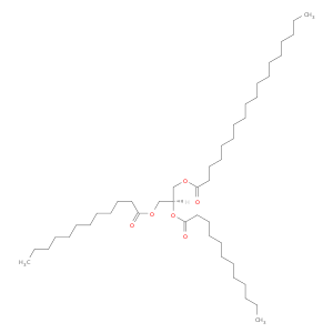 Octadecanoic acid, (2S)-2,3-bis[(1-oxododecyl)oxy]propyl ester