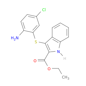 ethyl 3-[(2-amino-5-chlorophenyl)sulfanyl]-1h-indole-2-carboxylate
