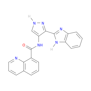 8-Quinolinecarboxamide, N-[3-(1H-benzimidazol-2-yl)-1H-pyrazol-4-yl]-