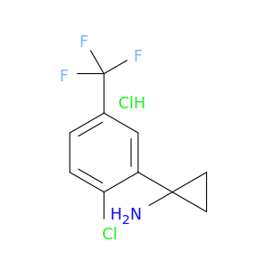 1-[2-Chloro-5-(trifluoromethyl)phenyl]cyclopropan-1-amine hydrochloride