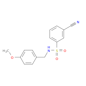 3-Cyano-N-(4-methoxybenzyl)benzenesulfonamide