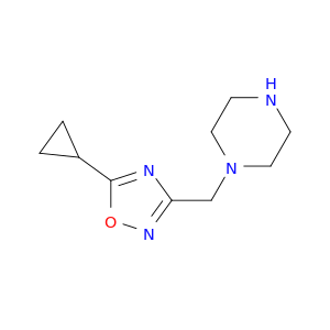 1-[(5-cyclopropyl-1,2,4-oxadiazol-3-yl)methyl]piperazine