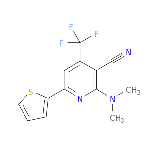 3-Pyridinecarbonitrile,2-(dimethylamino)-6-(2-thienyl)-4-(trifluoromethyl)-