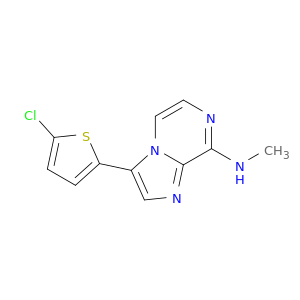 Imidazo[1,2-a]pyrazin-8-amine, 3-(5-chloro-2-thienyl)-N-methyl-