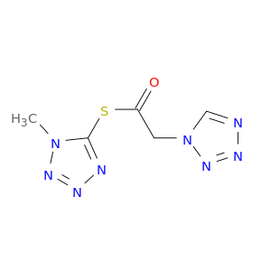 1H-Tetrazole-1-ethanethioic acid, S-(1-methyl-1H-tetrazol-5-yl) ester