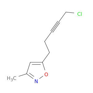 Isoxazole, 5-(5-chloro-3-pentynyl)-3-methyl-