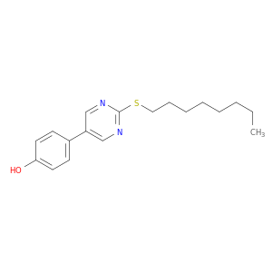 Phenol, 4-[2-(octylthio)-5-pyrimidinyl]-