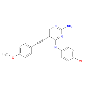 Phenol, 4-[[2-amino-5-[(4-methoxyphenyl)ethynyl]-4-pyrimidinyl]amino]-