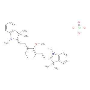 2-((E)-2-(2-甲氧基-3-[(E)-2-(1,3,3-三甲基-1,3-二氢-2H-吲哚-2-亚基)乙亚基]-1-环己烯-1-基)乙烯基)-1,3,3-三甲基-3H-吲哚高氯酸盐
