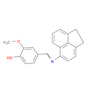 Phenol, 4-[[(1,2-dihydro-5-acenaphthylenyl)imino]methyl]-2-methoxy-