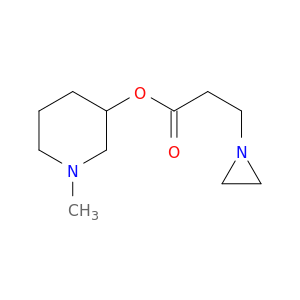 1-Aziridinepropanoicacid, 1-methyl-3-piperidinyl ester