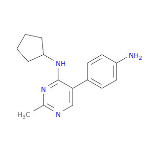 4-Pyrimidinamine, 5-(4-aminophenyl)-N-cyclopentyl-2-methyl-