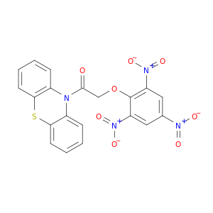 10-((2,4,6-TRINITROPHENOXY)ACETYL)-10H-PHENOTHIAZINE