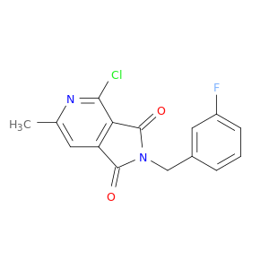 4-CHLORO-2-(3-FLUOROBENZYL)-6-METHYL-1H-PYRROLO[3,4-C]PYRIDINE-1,3(2H)-DIONE