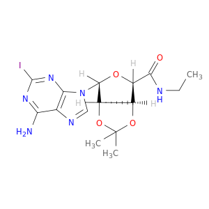 (3aS,4S,6R,6aR)-6-(6-amino-2-iodo-9H-purin-9-yl)-N-ethyl-2,2-dimethyltetrahydrofuro[3,4-d][1,3]dioxole-4-carboxamide