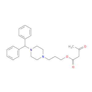 Butanoic acid, 3-oxo-, 3-[4-(diphenylmethyl)-1-piperazinyl]propyl ester
