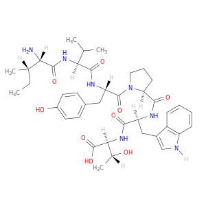 L-Threonine, L-isoleucyl-L-valyl-L-tyrosyl-L-prolyl-L-tryptophyl-