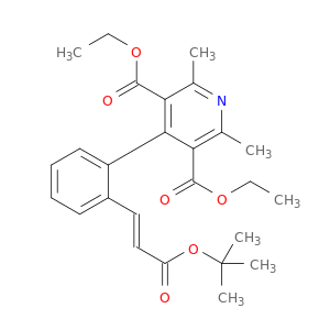 (E)-4-[2-[3-叔丁氧基-3-氧代-1-丙烯基]苯基]-2,6-二甲基-3,5-吡啶二甲酸二乙酯
