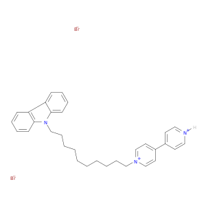 4,4'-Bipyridinium, 1-[10-(9H-carbazol-9-yl)decyl]-, bromide