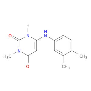 2,4(1H,3H)-Pyrimidinedione, 6-[(3,4-dimethylphenyl)amino]-3-methyl-