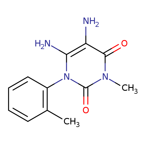 2,4(1H,3H)-Pyrimidinedione, 5,6-diamino-3-methyl-1-(2-methylphenyl)-