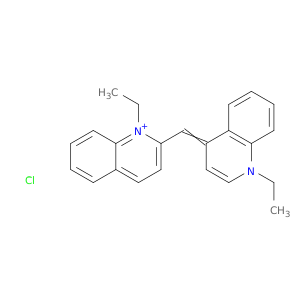 Quinolinium, 1-ethyl-2-[(1-ethyl-4(1H)-quinolinylidene)methyl]-, chloride