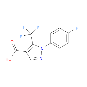 1-(4-氟苯基)-5-(三氟甲基)-1H-吡唑-4-羧酸