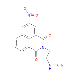 1H-Benz(de)isoquinoline-1,3(2H)-dione, 2-(2-(methylamino)ethyl)-5-nitro-