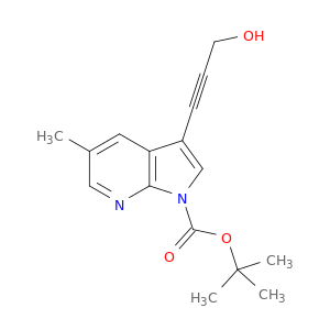 tert-Butyl 3-(3-hydroxyprop-1-yn-1-yl)-5-methyl-1H-pyrrolo[2,3-b]pyridine-1-carboxylate