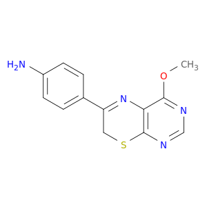 4-(4-methoxy-7h-pyrimido[4,5-b][1,4]thiazin-6-yl)aniline