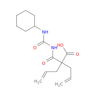 4-Pentenoic acid, 2-((((cyclohexylamino)carbonyl)amino)carbonyl)-2-(2-propenyl)-