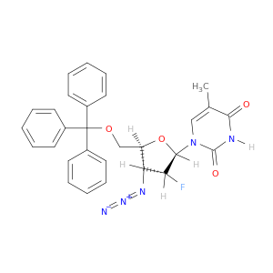 1-[(2R,3R,4R,5S)-4-azido-3-fluoro-5-(trityloxymethyl)oxolan-2-yl]-5-methyl-pyrimidine-2,4-dione