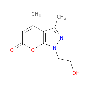 1-(2-Hydroxyethyl)-3,4-dimethylpyrano[2,3-c]pyrazol-6(1H)-one