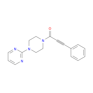 Piperazine, 1-(1-oxo-3-phenyl-2-propynyl)-4-(2-pyrimidinyl)-