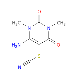 Thiocyanic acid,6-amino-1,2,3,4-tetrahydro-1,3-dimethyl-2,4-dioxo-5-pyrimidinyl ester