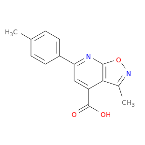 3-Methyl-6-(4-methylphenyl)-[1,2]oxazolo[5,4-b]pyridine-4-carboxylic Acid